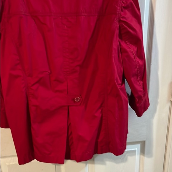 Style & Co. Vibrant Red Trench Coat - Picture 5 of 7